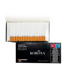 Гильзы для табака "KORONA" (Корона) Slim 6.5/15мм (250)