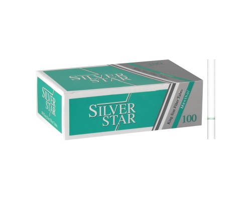 Гильзы для табака "SILVER STAR Menthol Regular Filter 8,1/15мм" (100)